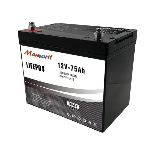 Energy Storage Lead Acid Replacement Battery Pack 12V 75AH LFP Lifepo4 Battery