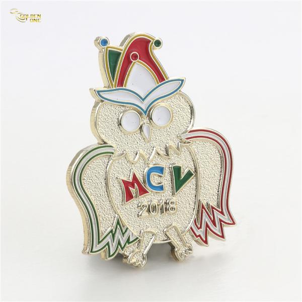 Metal Carnival Brooches Personalised Enamel Badge Gold Plated Zinc Alloy Pins
