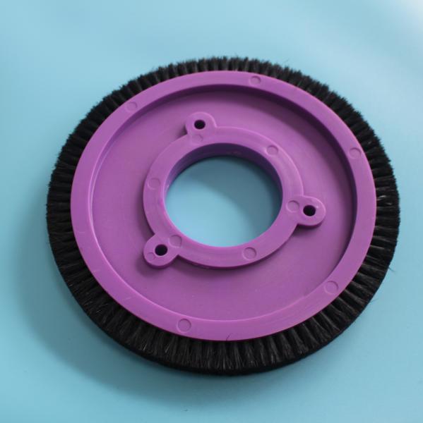 Les pièces standard de machine d'Ilsung Stenter balayent les cheveux en nylon de noir de roue