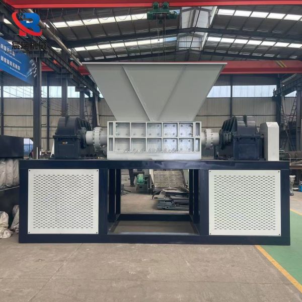 High Torque Dual Shaft Shredder Machine for Aluminum Cans Copper Wire Metal Chips