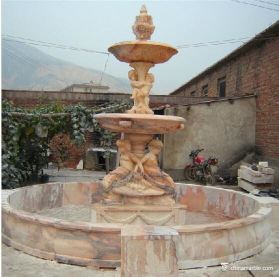 Outdoor garden 5 Tier Stone Marble Water Pool Fountain