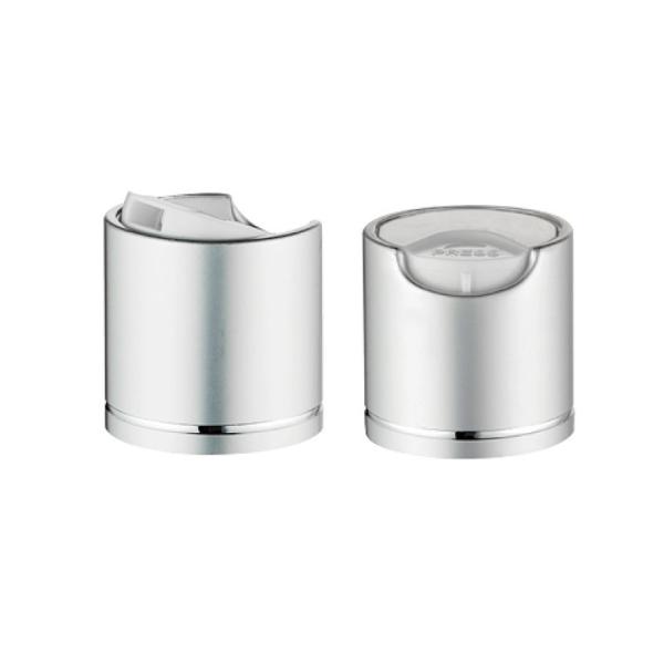 JL-CP101 Aluminum Silver Gold Disc Top Cap 18 20 24 28 410 415 For Plastic Bottle