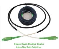 Fibre recto engainée par double Jumper Cables de mode unitaire 4.6mm