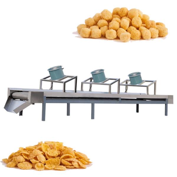 Automatic Kellog Corn Flakes Processing Line Turnkey Breakfast Cereal Extruder Machine
