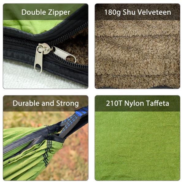 280x140cm Underquilt Portable Camping Hammock For Winter