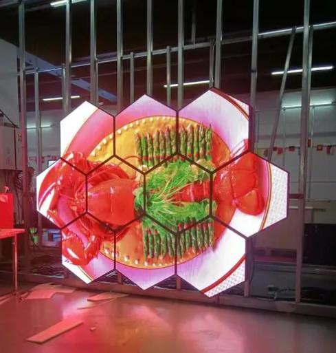 P2 Indoor 3840 Brush Irregular LED Display Screen Kinglight Lamp Wall Mounted Display