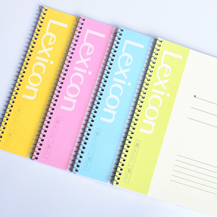 Spiral Bound Lined Notebooks With Twin-Wire Binding For School And Office