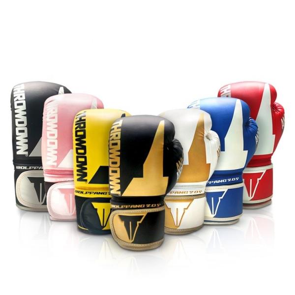 Adults Pu Leather Boxing Gloves 16 Ounce Boxing Gloves OEM ODM