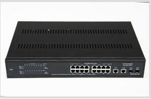 16-Port 10 / 100M POE Switch with 2-Port Giga Combo SFP Slot