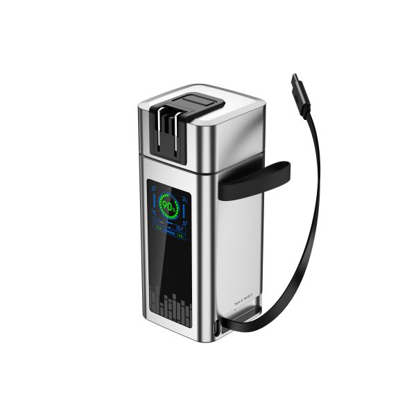 Fast Charge AC Plug Power Bank High Capacity 20000mah with 100W LED Display