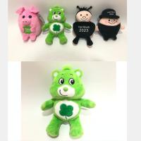 Coração/trevo de Teddy Bear Stuffed Animal With do luxuoso de 15CM para o dia de St Patrick
