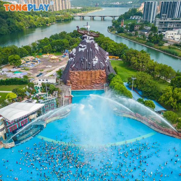 Fiberglass Water Slide with 5m Height and 0.85m Diameter for 360 Players per Hour