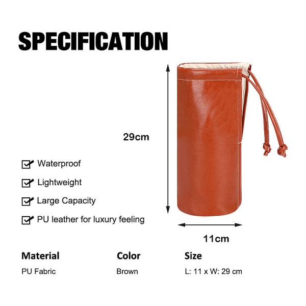 Sac cosmétique personnalisé de luxe pour femmes, petit et léger, 11 x 29 cm