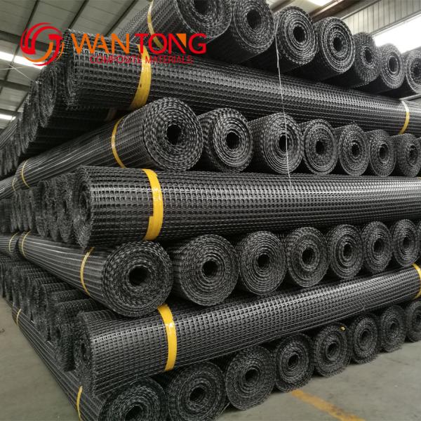 Réseau en plastique en PP Grille géo-biaxiale pour le renforcement minier Largeur de 1 à 6 m GROSSE de la maille 12,7*12,7 mm