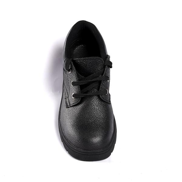 Embossed Cow Leather Sole Puncture Slip Resistant Workplace Protection PU Safety Shoes