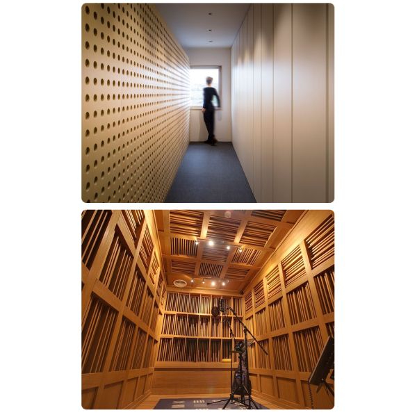 Customized Perforated Acoustic Panel MDF Acoustic Ceiling Panels For Office