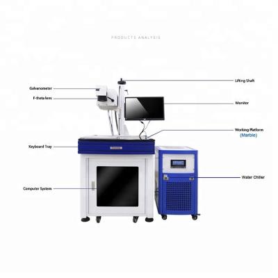 Mini Glass Cable Laser Marking Machine Automatic Air Cooling For Keyboard