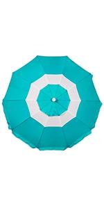 Portable Beach Umbrella With Sand Anchor, Tilt Pole, Carry Bag, Air Vent, Heavy Duty Wind Portable