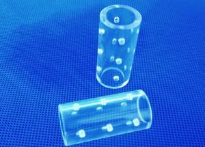 L'instrument à hautes températures de tube de verre les deux ouvrent le tube à