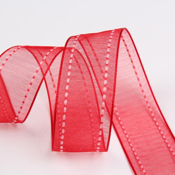 25мм покрытие 38мм сшитая полиэстерная лента для цветочных подарков