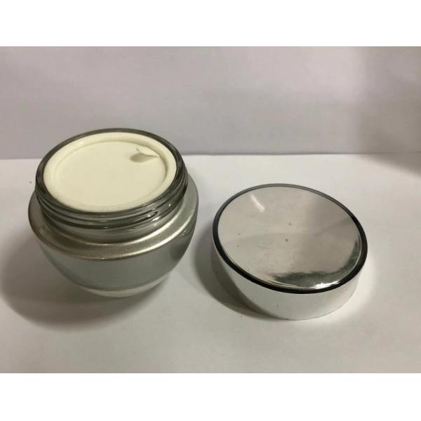 Tarros poner crema cosméticos de cristal profesionales de 30g 50g, botellas poner crema cosméticas con el casquillo plástico