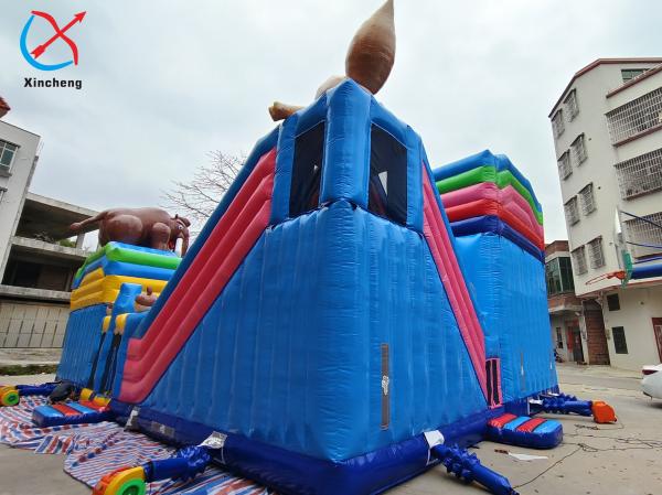 Chambre gonflable pour les enfants, cours d'obstacles de l'âge de glace, terrain de jeu de la ville gonflable