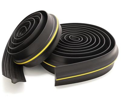 Garage Door Seal Strip Weatherproof Strip Rubber Diy Weather Stripping Replacement Not Include Sealant/Adhesive (Black)