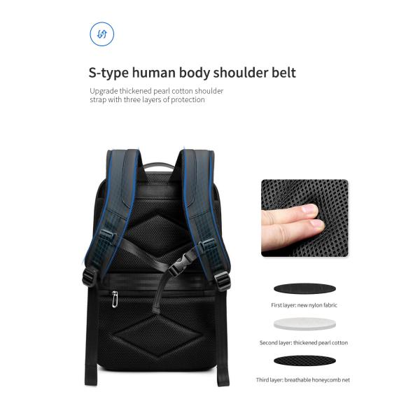 Nouveau sac portable chargeur USB anti-vol homme sac à dos imperméable sac à dos sac à dos pour hommes