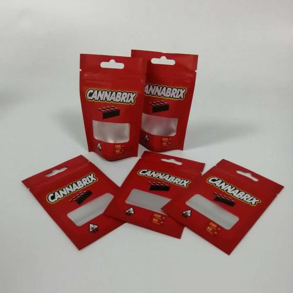 3.5 Grams Stand Up Herbal Incense Packaging Mylar k Weed Smell Proof Runtz Hemp Bags