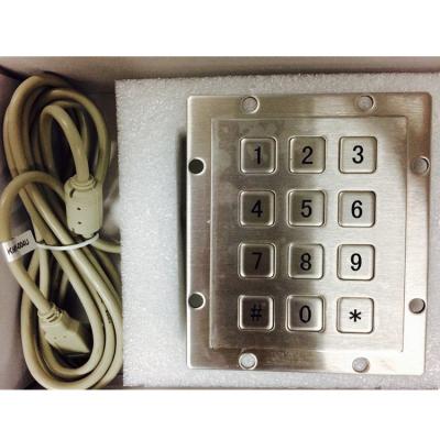 Access Control IP65 Waterproof Function Keypad Stainless Steel Numeric