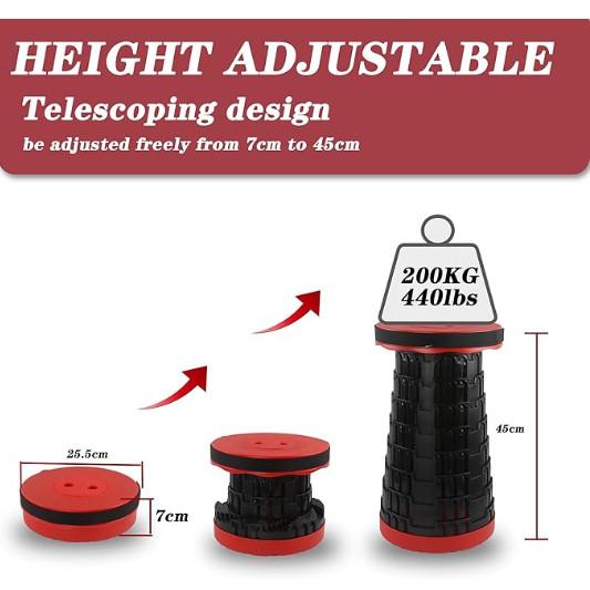 Multifunctional folding stool for adult,suitable for camping, fishing and hiking