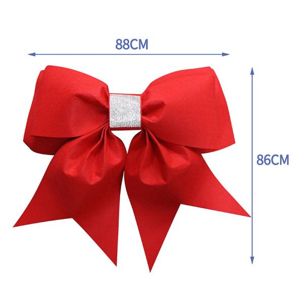 Large Bows for Car Decoration Giant Red Car Bows in Eye-Catching Floral Design