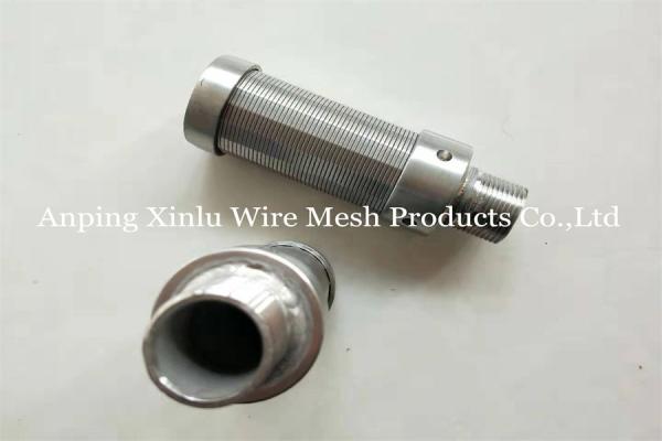 Npt Thread Water Strianer Filter Stainless Steel Screen Nozzle Slot 0.25mm