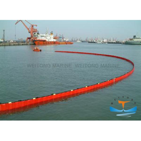 Durable Water Containment Booms , Oil Spill Boom Excellent Wave - Response