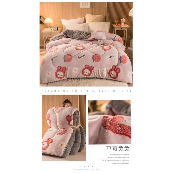 Настройка логотипа постельное одеяло одеяло бархатная вышивка теплая толстая одеяло зимнее одеяло плюшевое готово