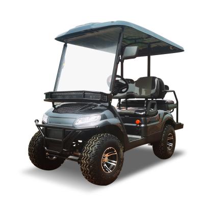 Carrinho de golfe de caça de 4 lugares de alumínio 30 mph alimentado por bateria