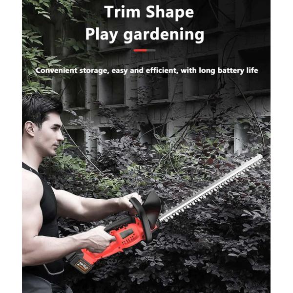 Перезаряжаемая беспроводная стрижка травы и кустарниковая стрижка ручная 21В Электрическая стрижка травы