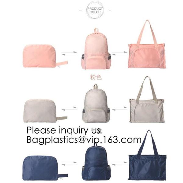 Pink Color Nylon Waterproof Handbag Large Capacity Carry-on Bag Durable Multifunction Bag Portable Women Bag