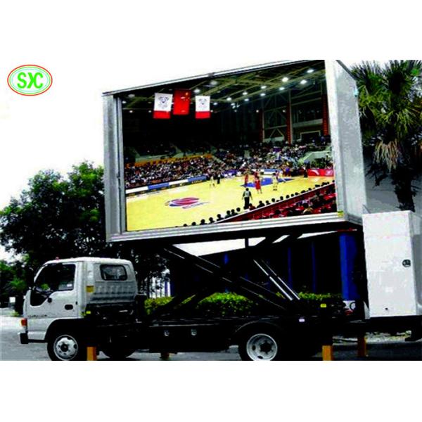 Мобильная реклама приведенная перевозит на открытом воздухе трейлер на грузовиках приведенный знака рекламы полного цвета П5 мобильный цифровой