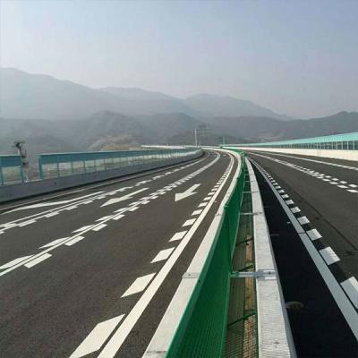 Highway Anti Glare Fence Rhombic Aperture Steel Mesh Frame Anti-Collision Fence