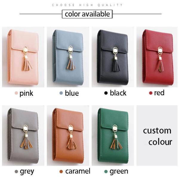 2019 mobile phone tassel lock buckle one shoulder multifunctiona purse small bags