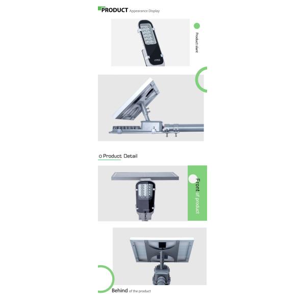 Ip65 Waterproof Outdoor Solar Street Lamps , 30w 50w 100 Watt Solar Street Light