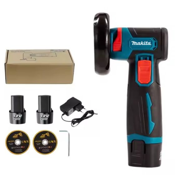 12V Cordless Angle Grinder Aluminum Alloy Makita Cordless Grinder 19500RPM