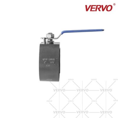 O tipo válvula da bolacha Dn50 de bola forjou LF2 de aço 2 polegadas 150 válvula de bola assentada metal furada completa da flutuação do API 6D da alavanca da libra