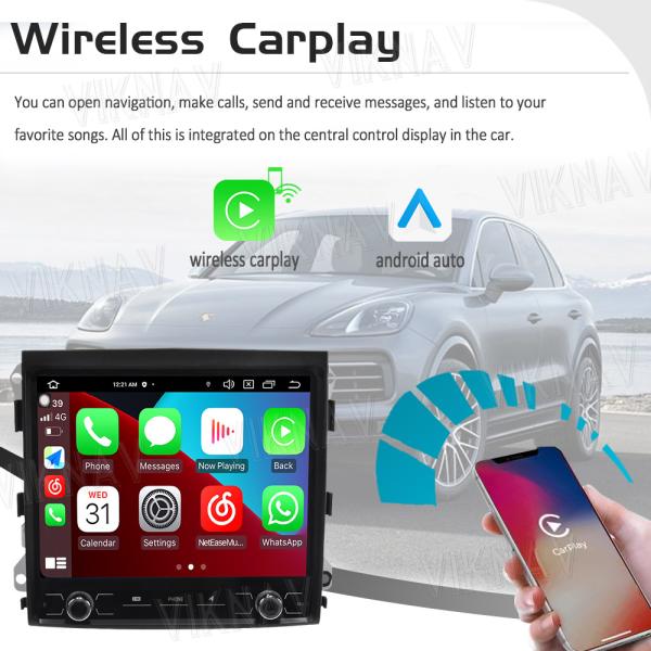 Радио для автомобилей Android 13 для Porsche Cayenne 2010-2017 с сенсорным экраном