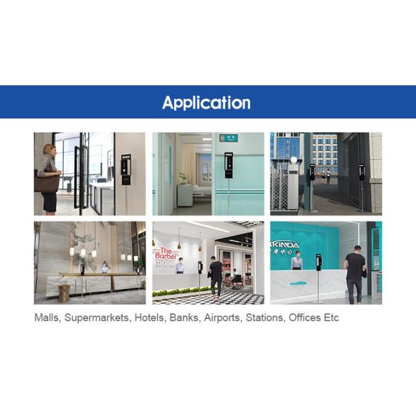 Киоск обеззараживанием руки распределителя термометра дезинфицирующего средства руки TF88 моя