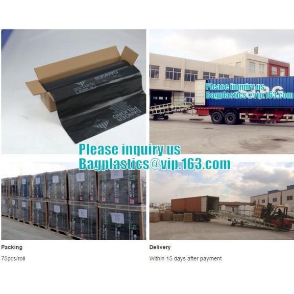 PE asbestos waste bags, Disposal Plastic Bag for Construction Waste, rubbish bag for asbestos fibers, bagplastics, bagea