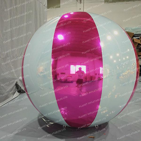 Ballon miroir à double couche en PVC coloré sur mesure pour la fête