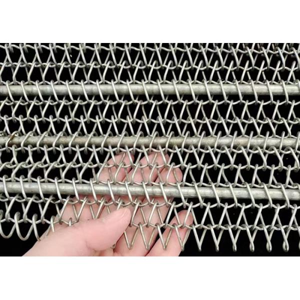 1mm Wire Mesh Conveyor Belt Stainless Steel Balanced Weave Spiral For Baking