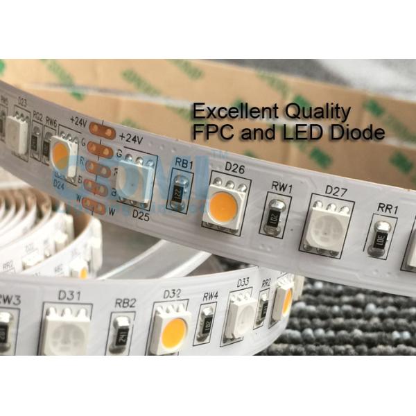24V RGB + теплый белый гибкий OEM СИД M светов прокладки 72 СИД/ODM приемлемый